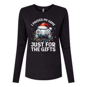 Gamer Christmas Gaming Xmas Video Games Christmas Pj Womens Cotton Relaxed Long Sleeve T-Shirt