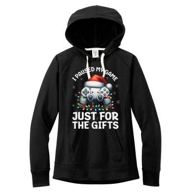 Gamer Christmas Gaming Xmas Video Games Christmas Pj Women's Fleece Hoodie