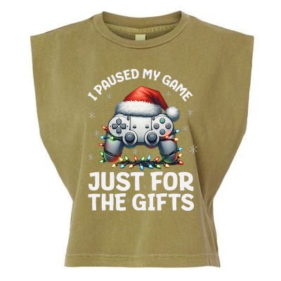 Gamer Christmas Gaming Xmas Video Games Christmas Pj Garment-Dyed Women's Muscle Tee