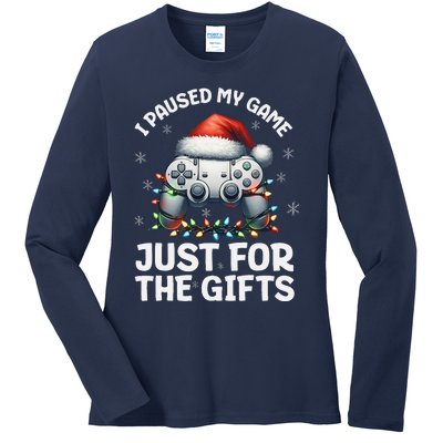 Gamer Christmas Gaming Xmas Video Games Christmas Pj Ladies Long Sleeve Shirt