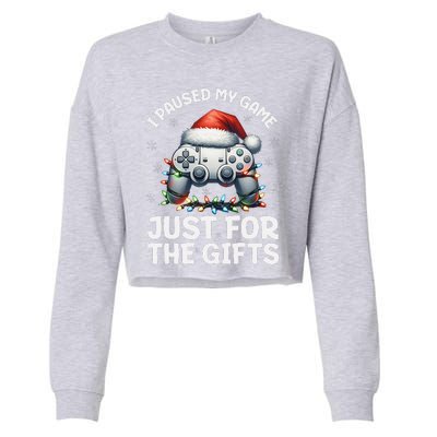 Gamer Christmas Gaming Xmas Video Games Christmas Pj Cropped Pullover Crew