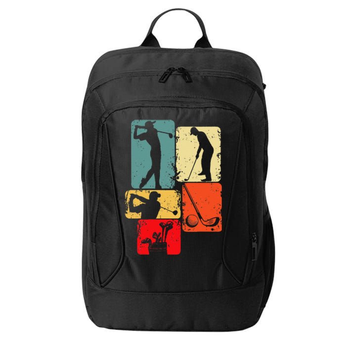 Golf Club Golfer Golfing City Backpack