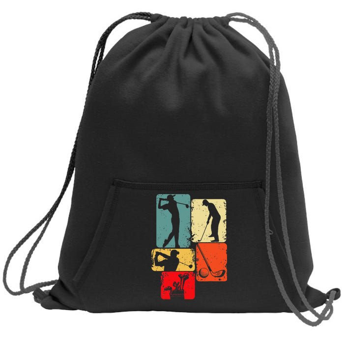 Golf Club Golfer Golfing Sweatshirt Cinch Pack Bag