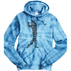 Golf Club Golfer Golfing Tie Dye Hoodie