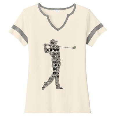 Golf Club Golfer Golfing Ladies Halftime Notch Neck Tee