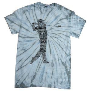 Golf Club Golfer Golfing Tie-Dye T-Shirt