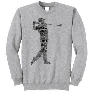 Golf Club Golfer Golfing Tall Sweatshirt