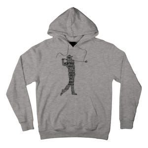 Golf Club Golfer Golfing Tall Hoodie