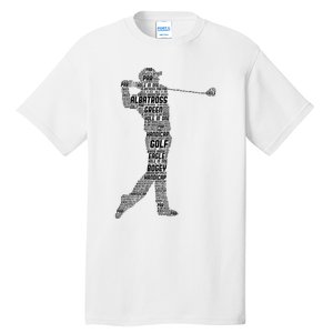 Golf Club Golfer Golfing Tall T-Shirt