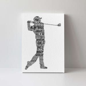 Golf Club Golfer Golfing Canvas