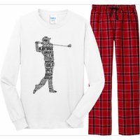 Golf Club Golfer Golfing Long Sleeve Pajama Set