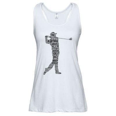 Golf Club Golfer Golfing Ladies Essential Flowy Tank