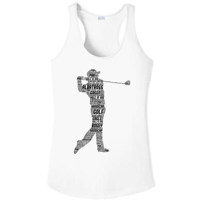 Golf Club Golfer Golfing Ladies PosiCharge Competitor Racerback Tank