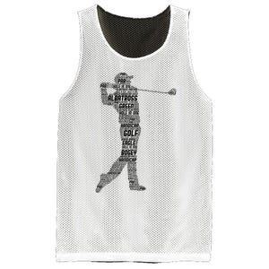 Golf Club Golfer Golfing Mesh Reversible Basketball Jersey Tank