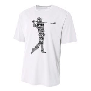 Golf Club Golfer Golfing Performance Sprint T-Shirt