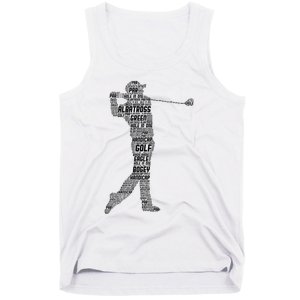 Golf Club Golfer Golfing Tank Top