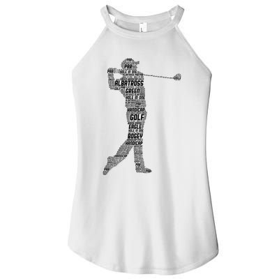 Golf Club Golfer Golfing Women's Perfect Tri Rocker Tank