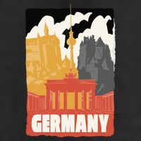 Germany Castle 7 Panel Mesh Trucker Snapback Hat
