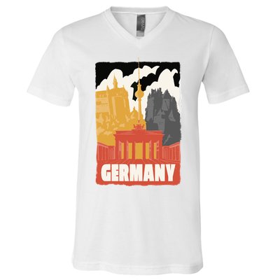 Germany Castle V-Neck T-Shirt