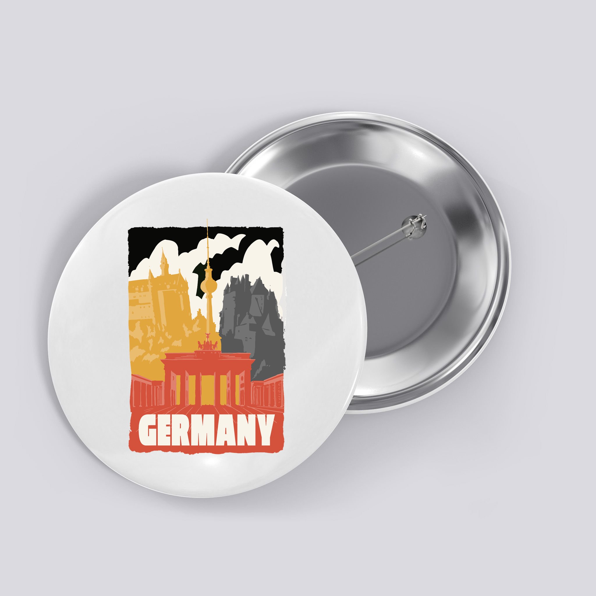 Germany Castle Button