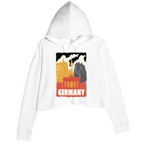 Germany Castle Crop Fleece Hoodie