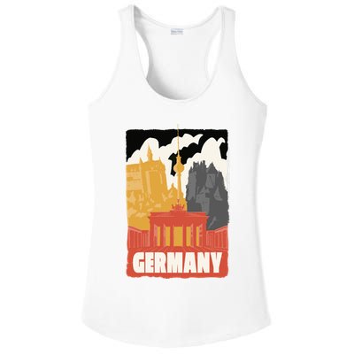 Germany Castle Ladies PosiCharge Competitor Racerback Tank