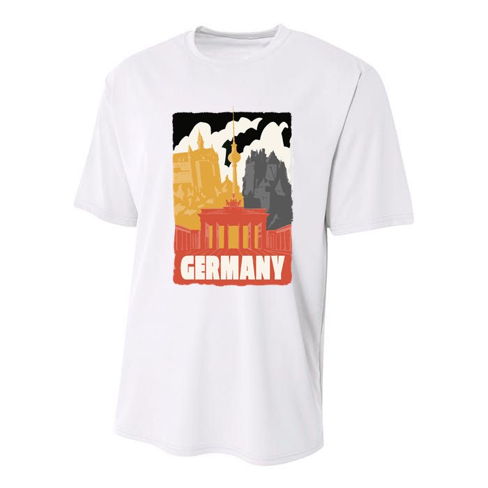 Germany Castle Youth Performance Sprint T-Shirt