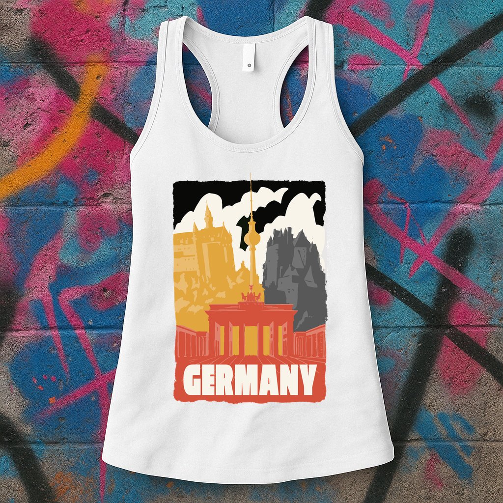 Germany Castle Womens Tank Top