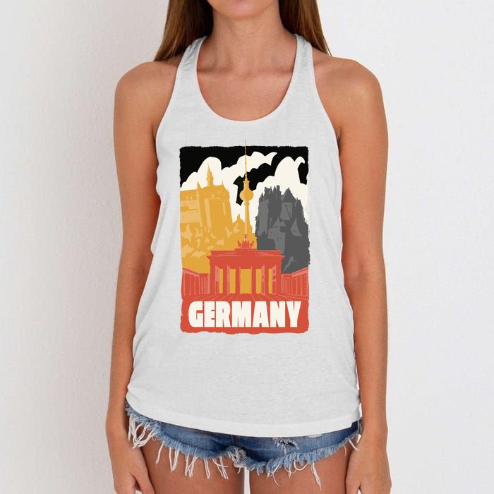 Germany Castle Women's Knotted Racerback Tank