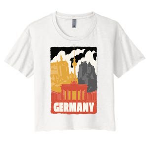 Germany Castle Women's Crop Top Tee