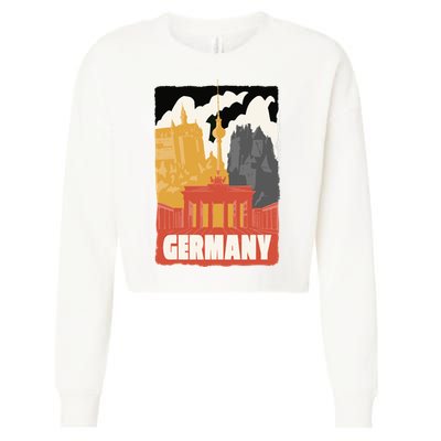 Germany Castle Cropped Pullover Crew