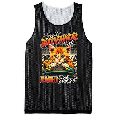 Gamer Cat Gaming Video Game & Cat Lover Mesh Reversible Basketball Jersey Tank