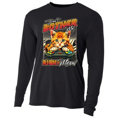 Gamer Cat Gaming Video Game & Cat Lover Cooling Performance Long Sleeve Crew