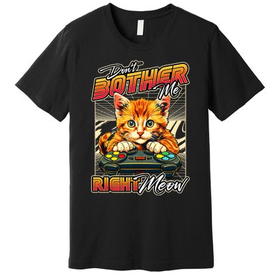 Gamer Cat Gaming Video Game & Cat Lover Premium T-Shirt