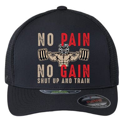 Gym Cute Gift Workout Cute Gift Fitness Cute Gift No Pain No Gain Gift Flexfit Unipanel Trucker Cap