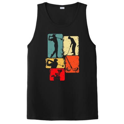 Golf Club Golfer Golfing Funny Golf Father's Day PosiCharge Competitor Tank