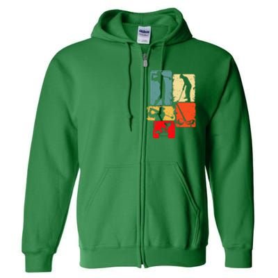 Golf Club Golfer Golfing Funny Golf Father's Day Full Zip Hoodie