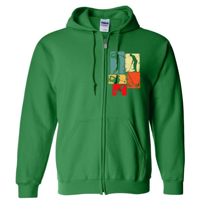 Golf Club Golfer Golfing Funny Golf Father's Day Full Zip Hoodie