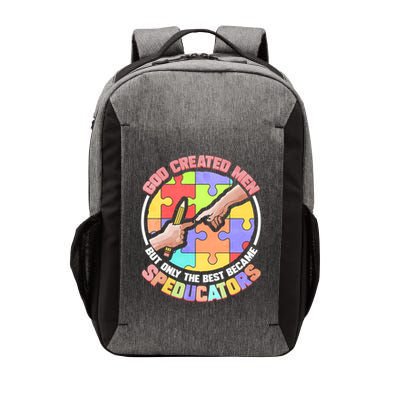 God Created Great Gift Speducators And Special Education Teacher Funny Gift Vector Backpack