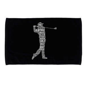 Golf Club Golfer Golfing Funny Golf Father's Day Microfiber Hand Towel