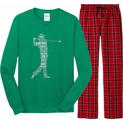 Golf Club Golfer Golfing Funny Golf Father's Day Long Sleeve Pajama Set