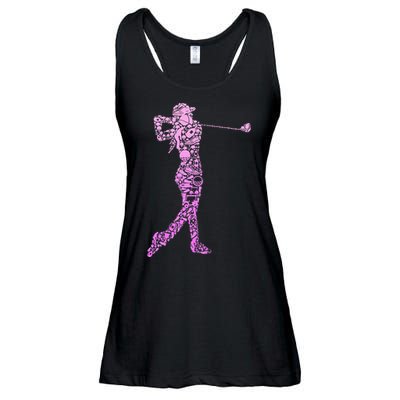 Golf Club Golfer Golfing Funny Golf Father's Day Ladies Essential Flowy Tank