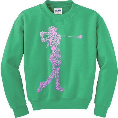 Golf Club Golfer Golfing Funny Golf Father's Day Kids Sweatshirt