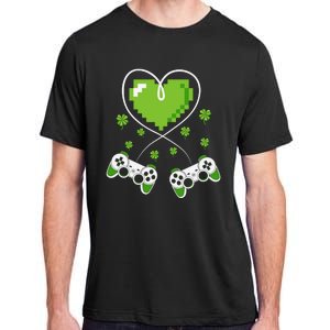 Game Controller Gamer St Patricks Day Adult ChromaSoft Performance T-Shirt