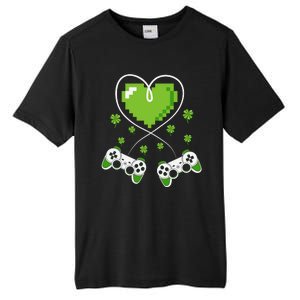 Game Controller Gamer St Patricks Day Tall Fusion ChromaSoft Performance T-Shirt