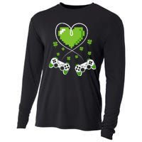 Game Controller Gamer St Patricks Day Cooling Performance Long Sleeve Crew