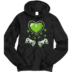 Game Controller Gamer St Patricks Day Tie Dye Hoodie