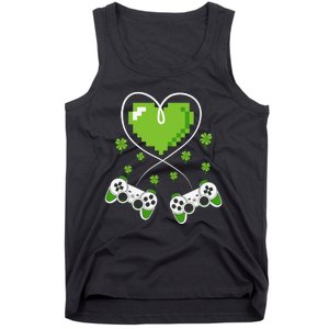 Game Controller Gamer St Patricks Day Tank Top