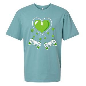 Game Controller Gamer St Patricks Day Sueded Cloud Jersey T-Shirt