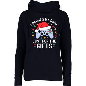 Gamer Christmas Gaming Xmas Video Games Boy Christmas Womens Funnel Neck Pullover Hood